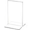 Plymor Clear Acrylic Sign Display / Literature Holder (Bottom-Load), 3.5" W x 5.5" H
